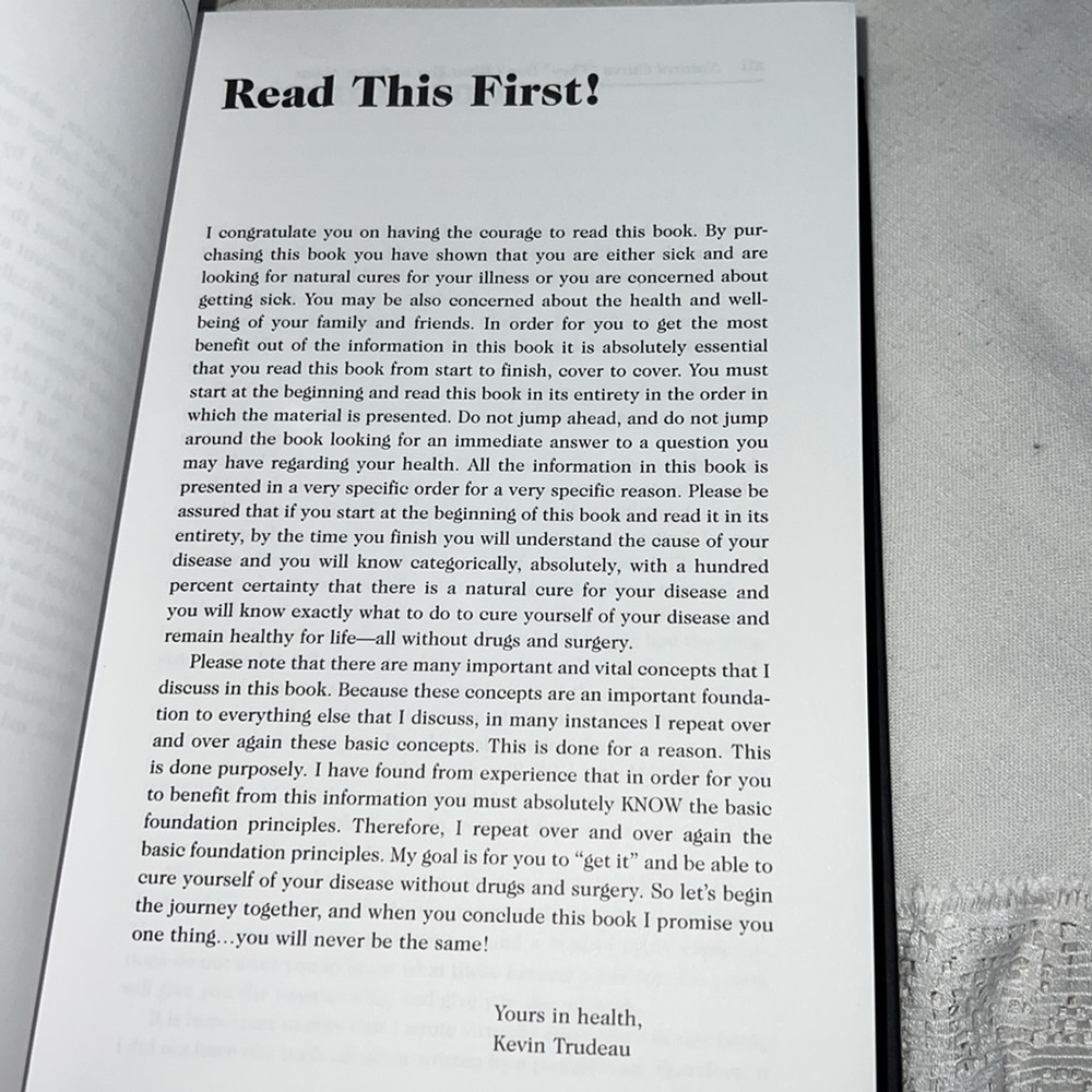 NATURAL CURES THEY DON’T WANT YOU TO KNOW ABOUT BY KEVIN TRUDEAU HARDCOVER BOOK - Picture 14 of 15